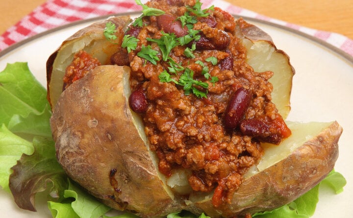 Batata recheada a moda da casa